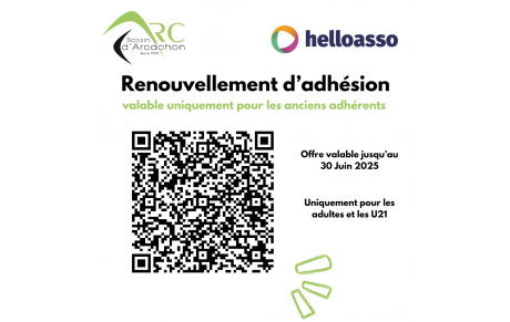 Renouvellement adhésion pour 2025-2026